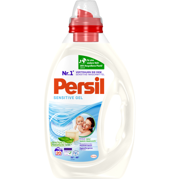 Persil Sensitive Gel pro citlivou pokožku, 20 dávek, 1 L - originál z Německa