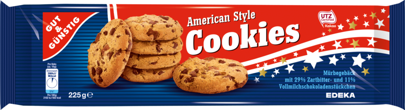 G&G American Style Cookies 225g - originál z Německa