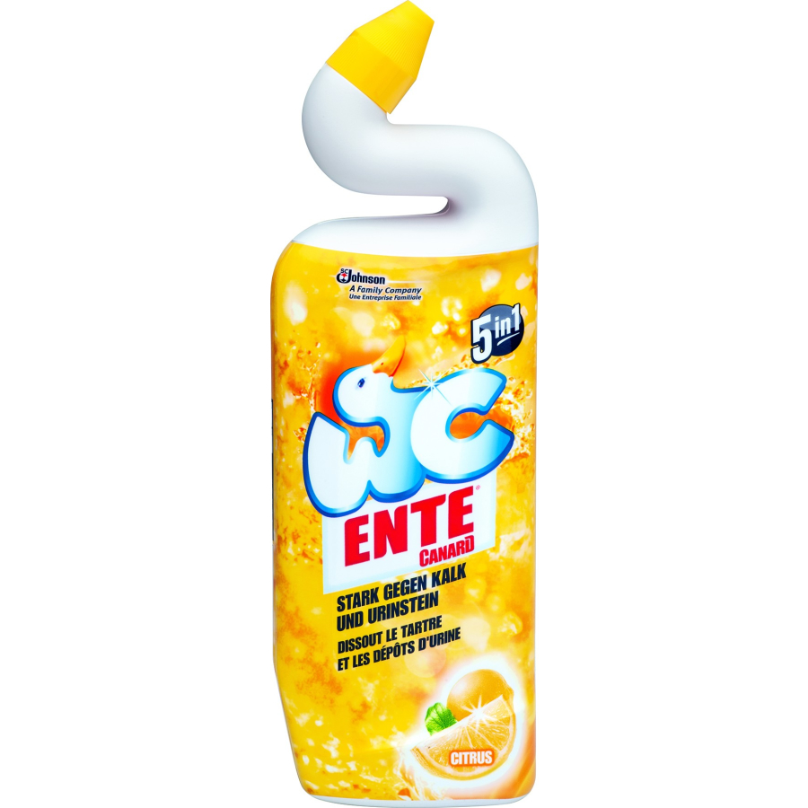 WC Ente ENTE 5v1 Čistící prostředek na WC s citrónem, 750ml - originál z Německa