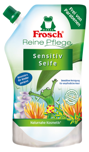 Frosch Tekuté mýdlo s Aloer Vera pro děti - náhradní náplň 500 ml - originál z Německa