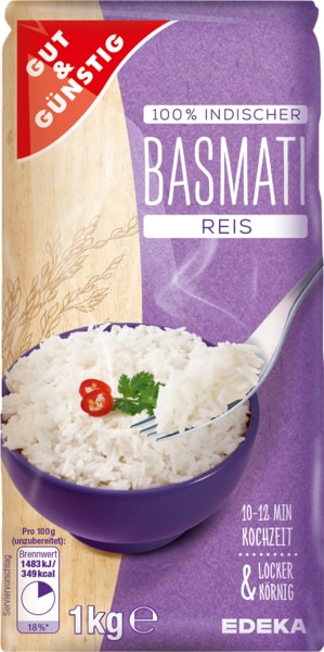 G&G Rýže BASMATI 1 Kg - originál z Německa