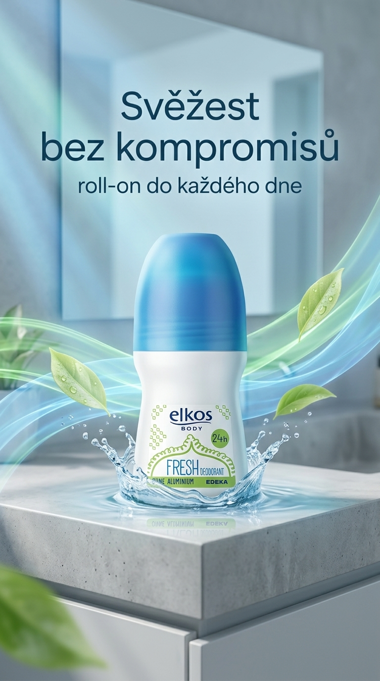 Elkos FRESH Deo Roll-on 50ml - lifestyle poster