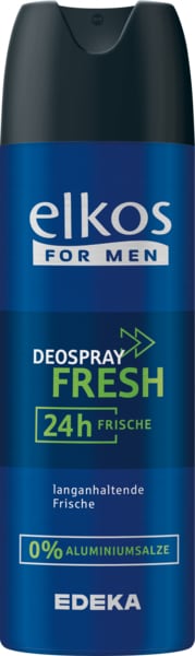 Elkos for Men Fresh Deospray 200ml - originál z Německa