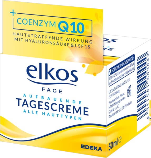 Elkos Denní krém proti vráskám s koenzymem Q10 50ml - originál z Německa