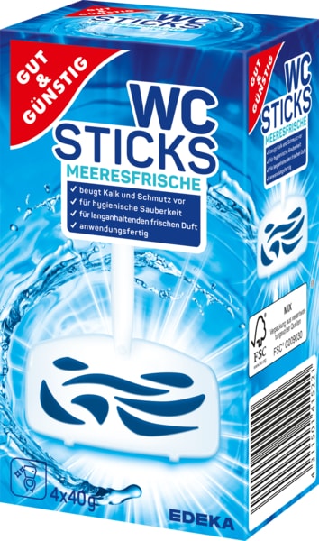 G&G Závěsný WC blok - OCEAN 4ks, 160g - originál z Německa