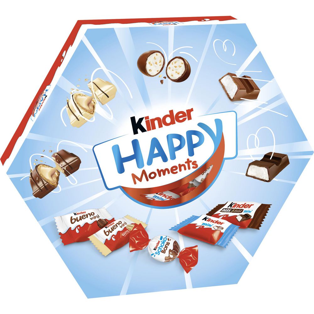Kinder Happy Moments Mini MIX 161 g-25 ks - originál z Německa