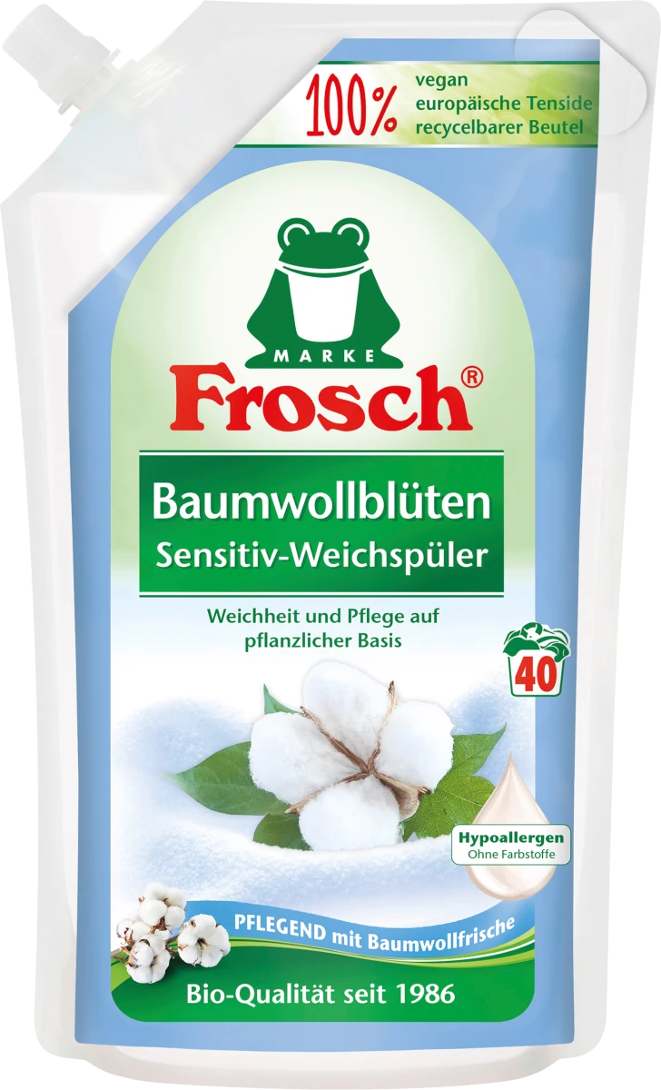 Frosch květ bavlny hypoalergenní aviváž 1000 ml - originál z Německa