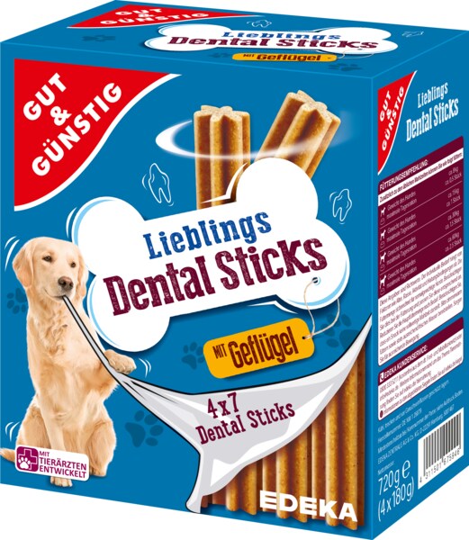 G&G Dentální tyčinky - drůběží, multipack 4x180g, 720g