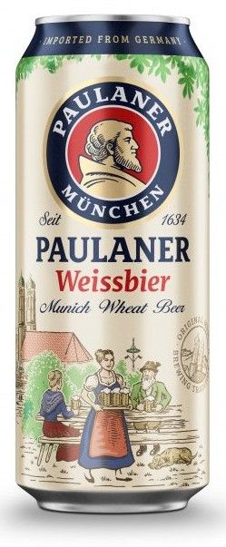 Paulaner Weißbier pšeničné pivo 5,5%, 0,5l