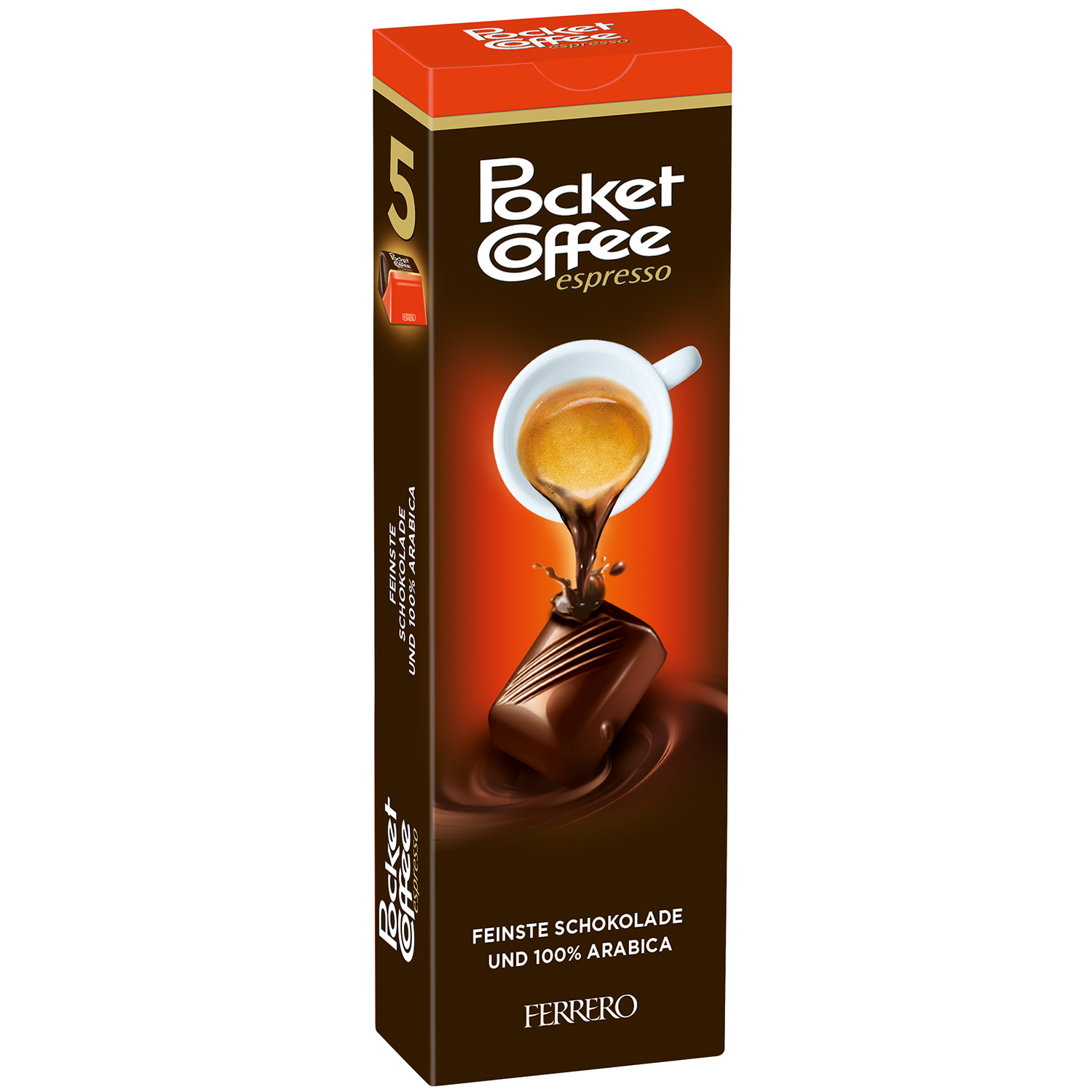 Ferrero Pocket Coffee Espresso 5 ks, 62g