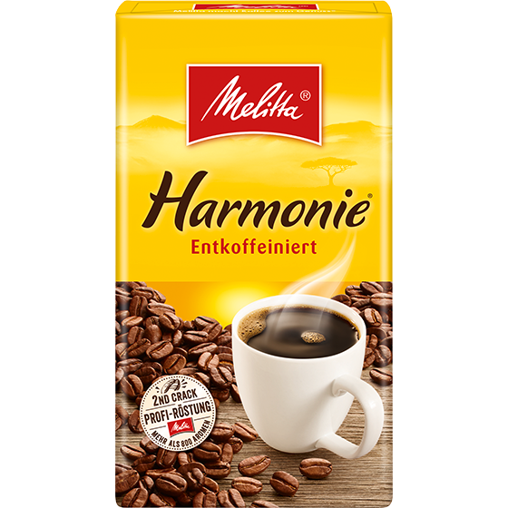 Melitta Harmonie bez kofeinu, mletá káva 500g