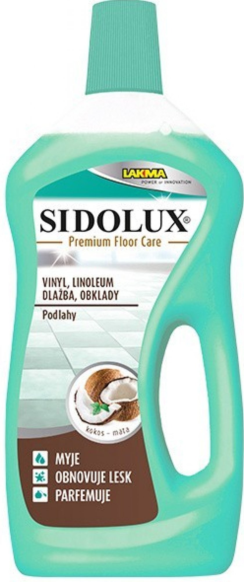 Sidolux Premium na Vinyl, linoleum, dlažbu, obklady - kokos a máta 750ml