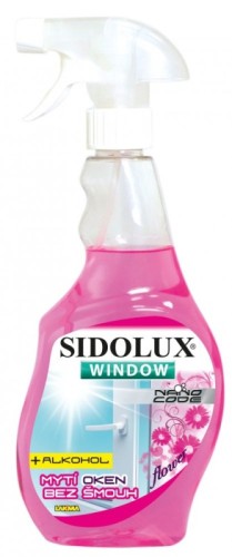 Sidolux Nano Code Čistič oken s vůní květin 500ml