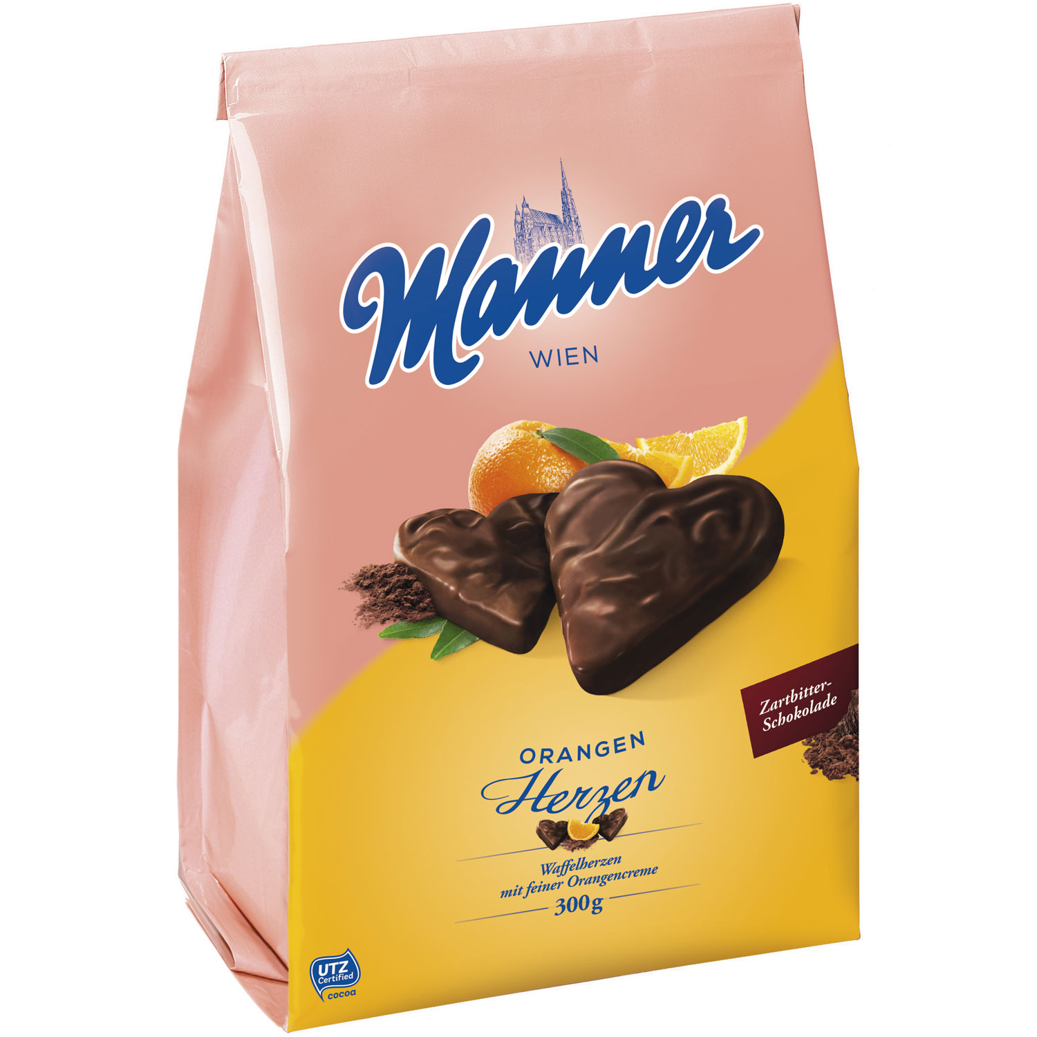 Manner Pomerančová srdce 300g