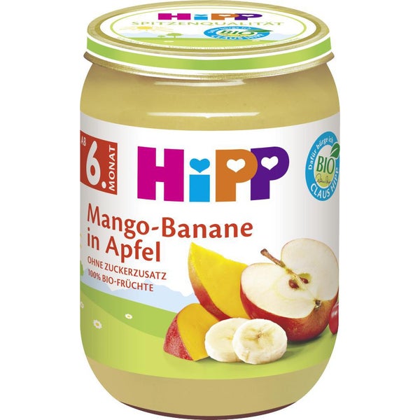 HiPP Bio Ovoce Mango Banán a jablkem 190g 6+