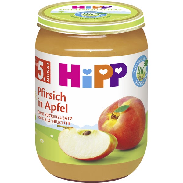 HiPP Bio Broskev s jablkem 190g 5+
