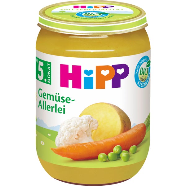 HiPP Bio Všechny druhy zeleniny 190g 5+