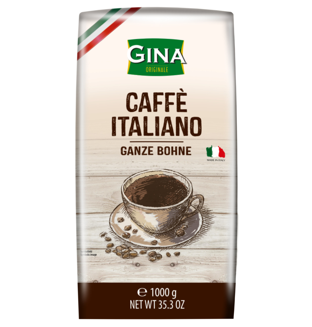 Gina zrnková káva Italiano 1kg