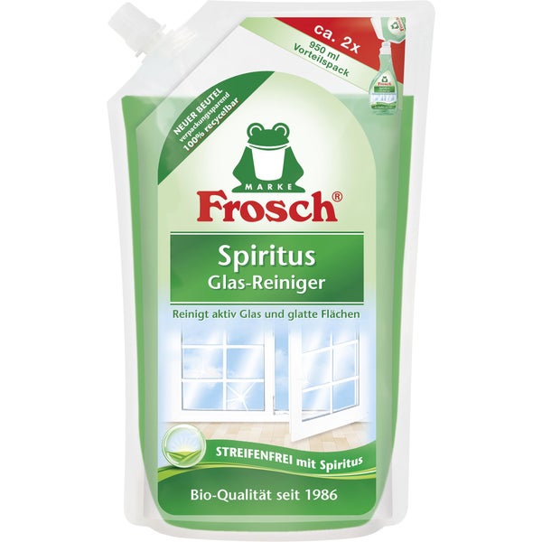 Frosch Spiritus čistič na sklo náplň, náhradní náplň 950 ml