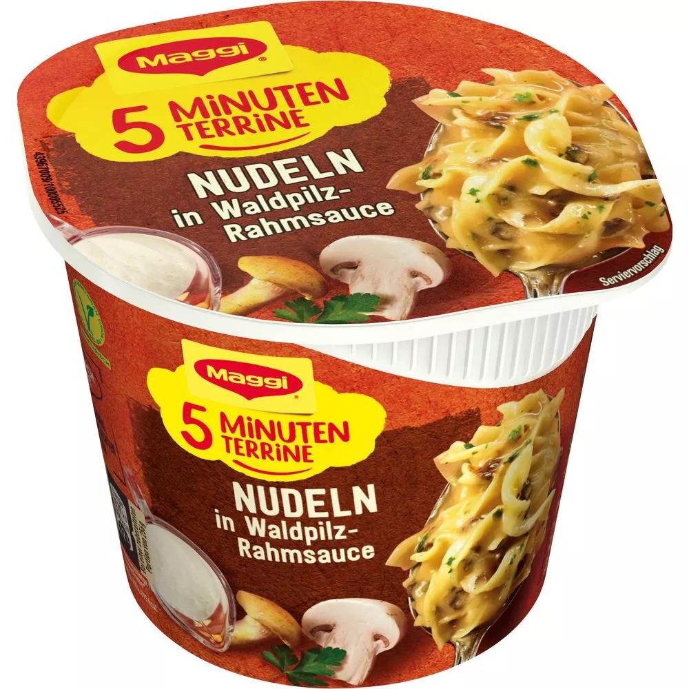 Maggi 5 Minuten Terrine Těstoviny s houbovou omáčkou 56g