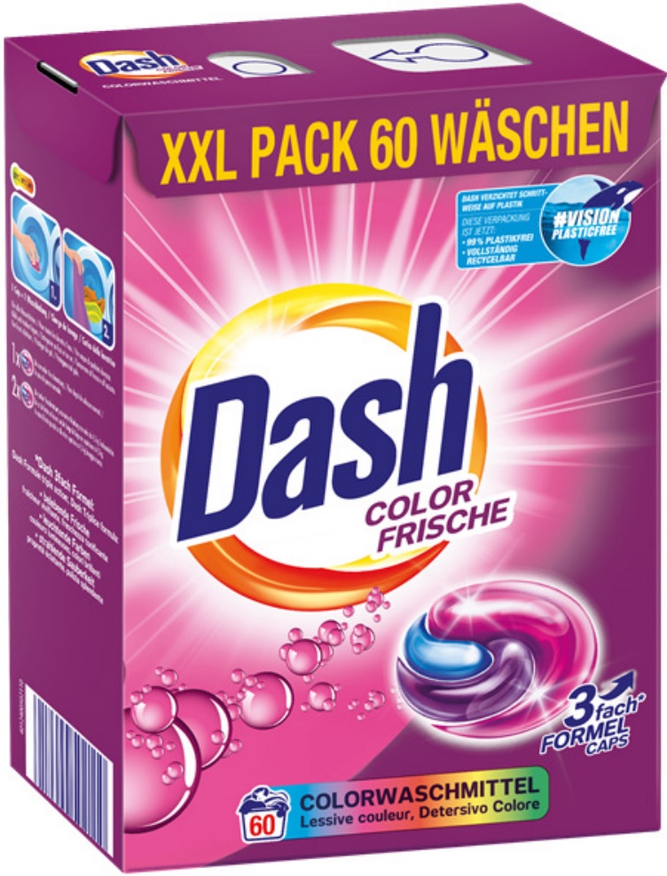 Dash XL Color Frische kapsle na praní 60 ks