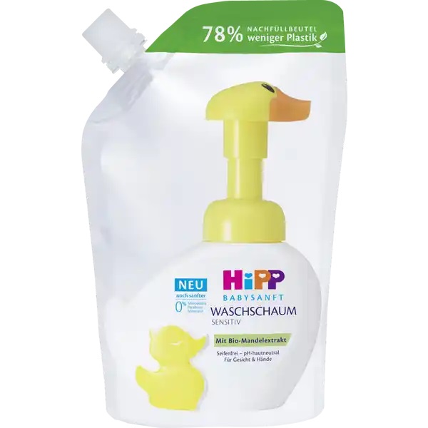 HiPP Babysanft sprchová pěna Sensitiv náhradní náplň 250ml