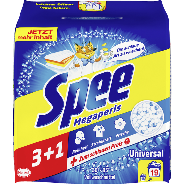 Spee univerzální prací prášek na praní Megaperls 19 dávek, 1,14 kg