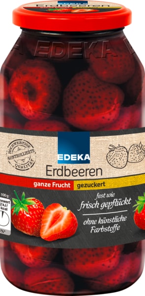 Edeka premium jahody, čerstvě sklizené 680g