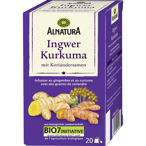 Alnatura Bio čaj se zázvorem a kurkumou 20ks, 40g