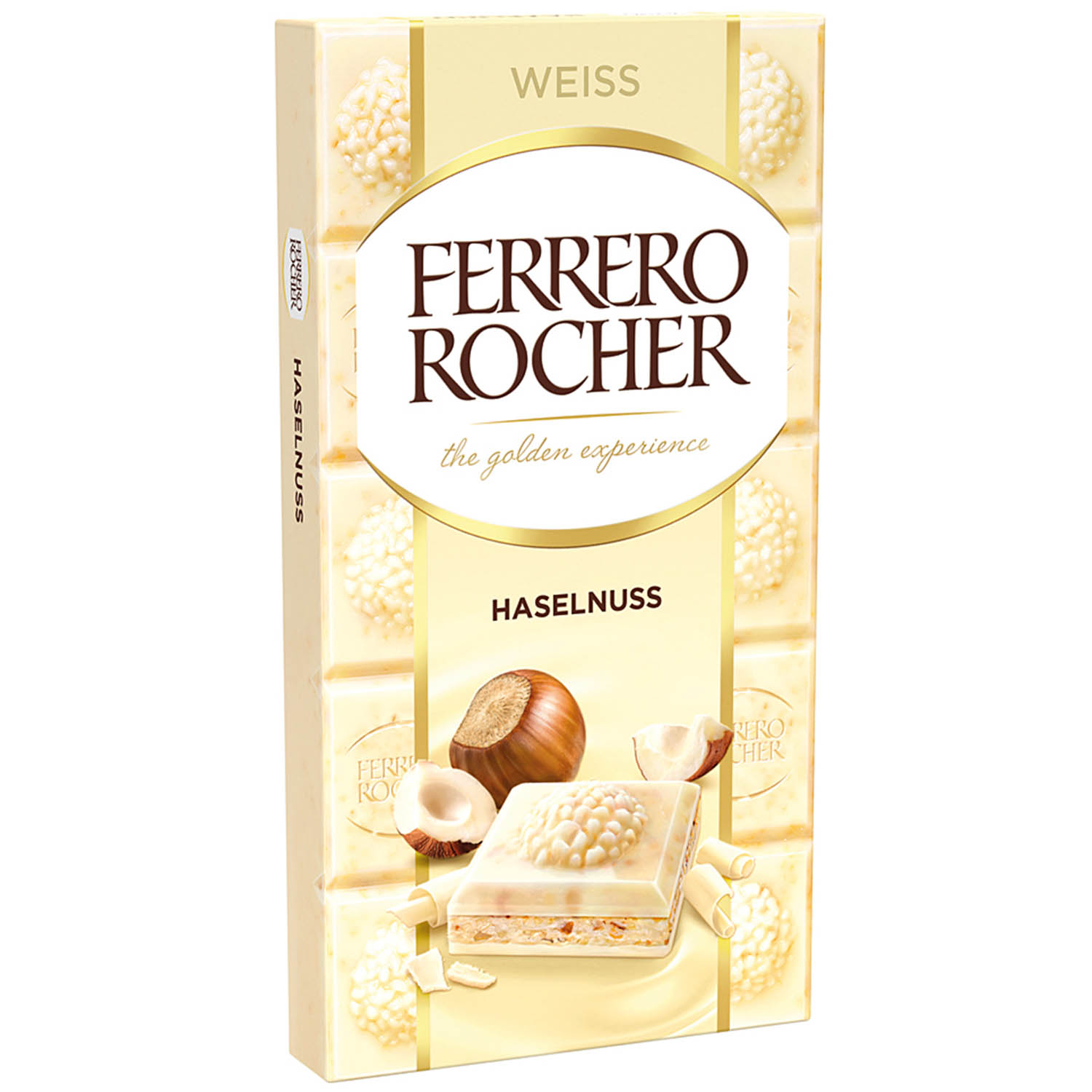 Ferrero Rocher bílá čokoláda s lískovými oříšky 90g