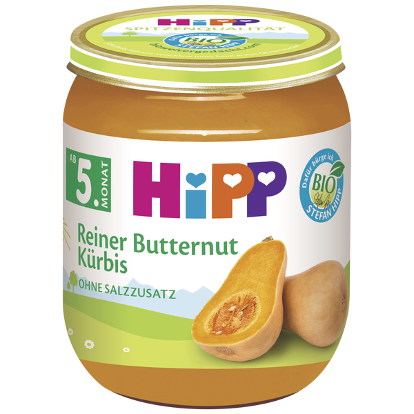 HiPP Bio Čistá máslová dýně 125g 5+