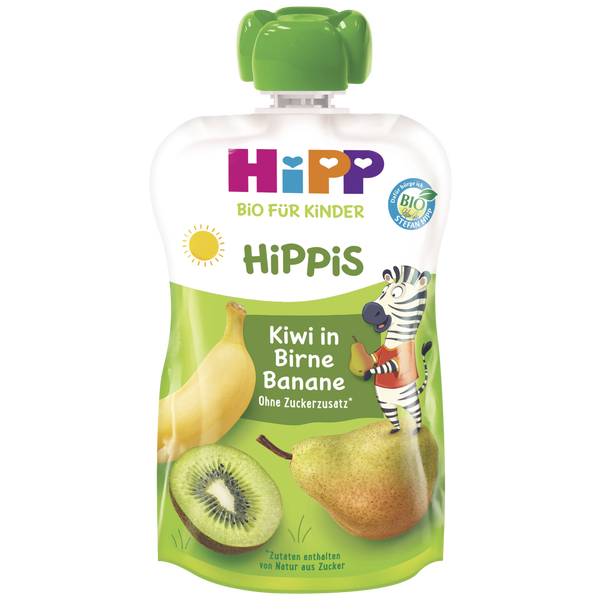 HiPP BIO Hippis Kiwi s hruškou a banánem 100 g