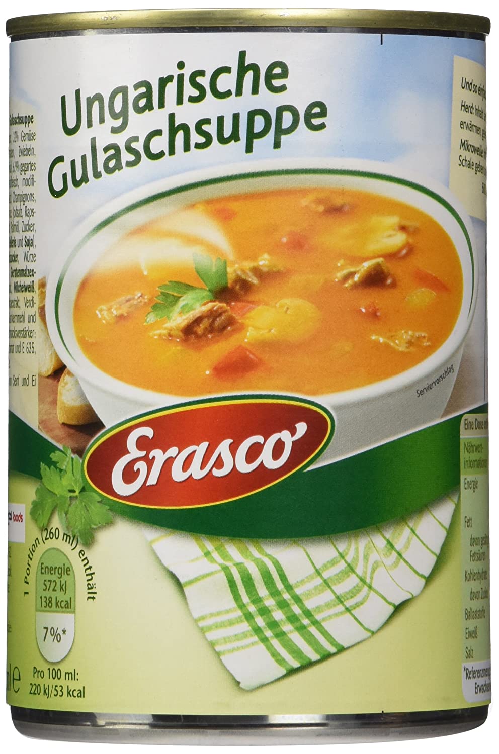 Erasco maďarská gulášová polévka 390 ml