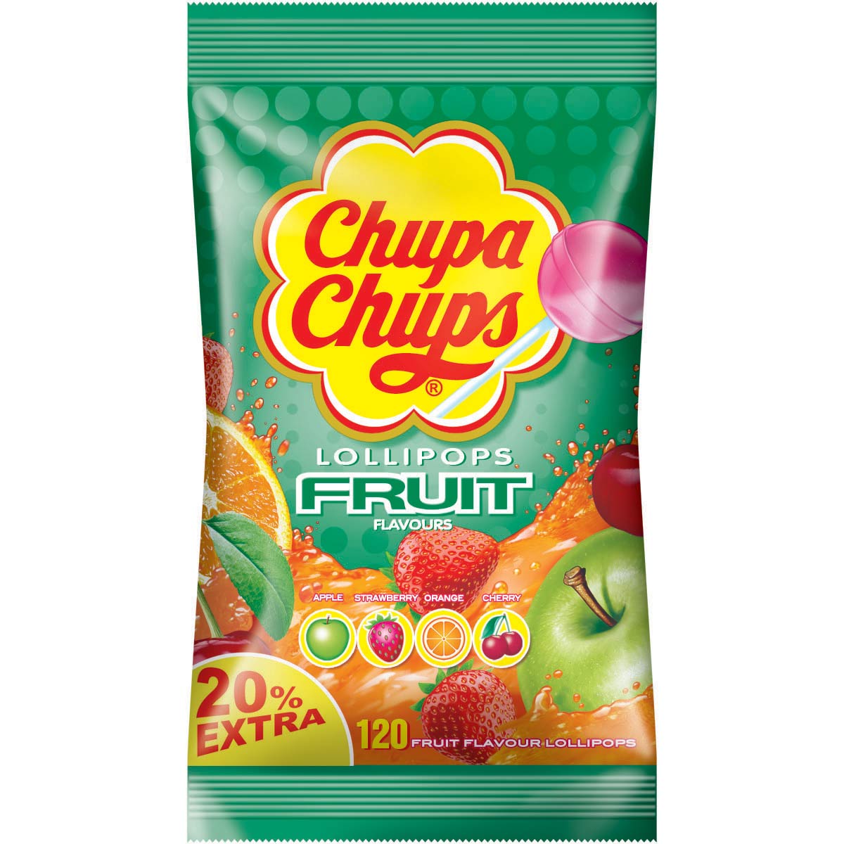 Chupa Chups ovocná lízátka 120 ks, 1,44 kg