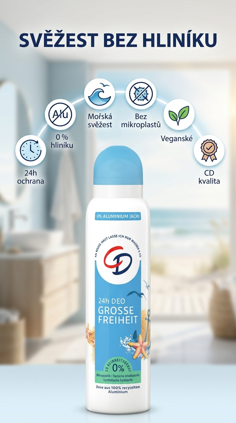 CD deodorant Velká svoboda - mobilní infografika