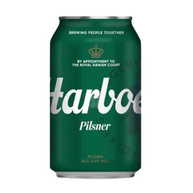 Harboe Pilsner světlé pivo 4,6%, 0,33 l
