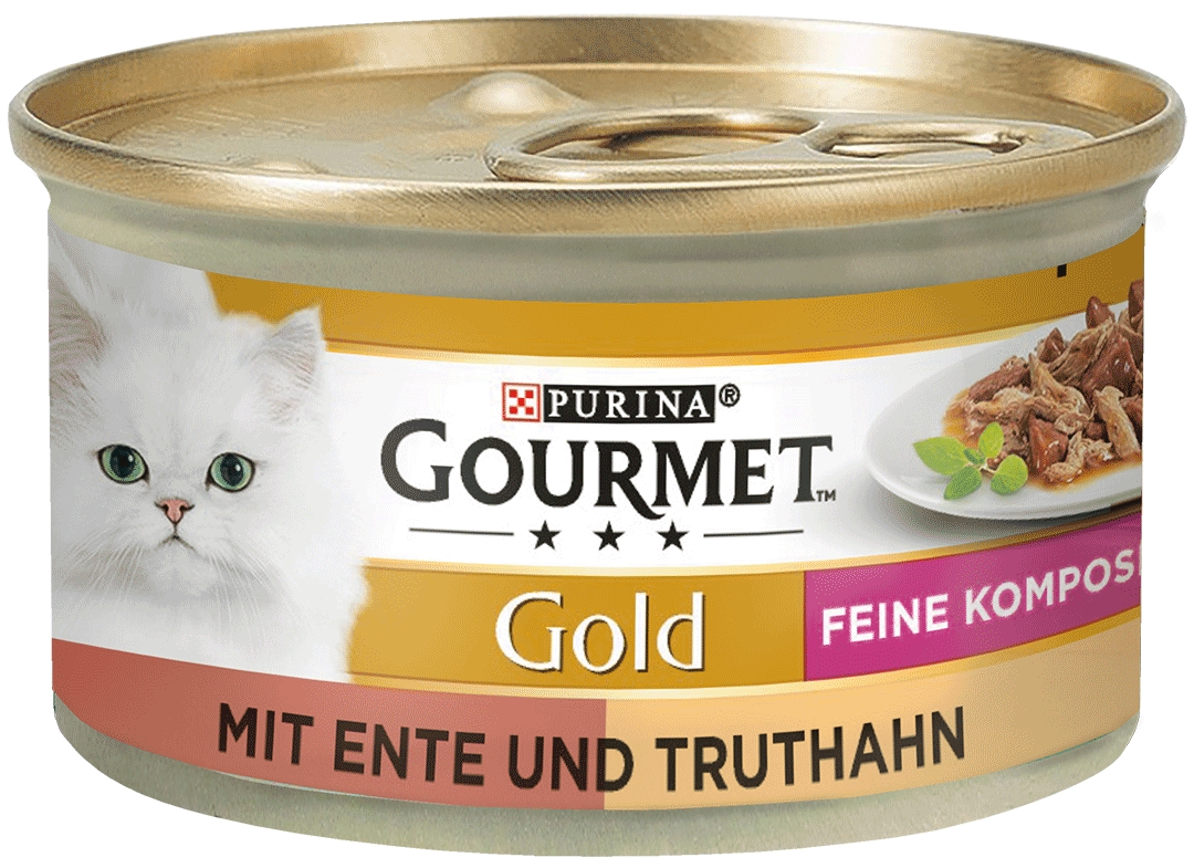Purina GOURMET Gold s kachním a krůtím 85 g