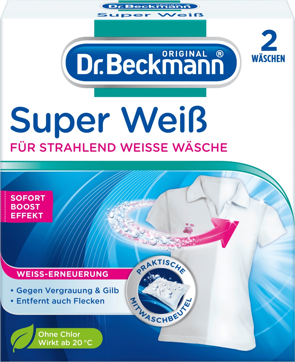 Dr. Beckmann pytlíčky na praní Super Weiß, 80 g