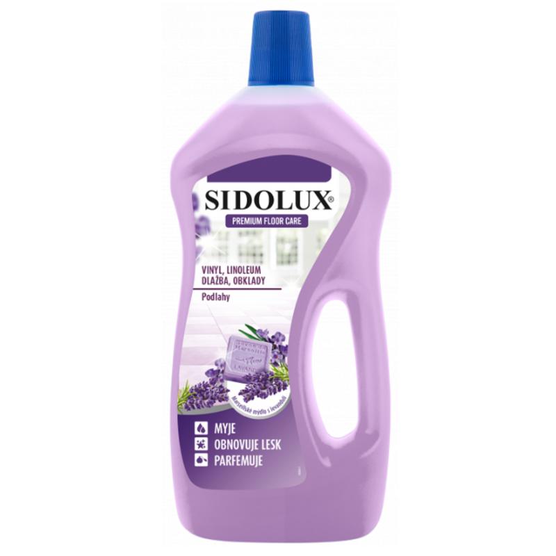 Sidolux Premium na vinyl, lino, dlažbu a obklady - marseillské mýdlo s levandulí 750 ml