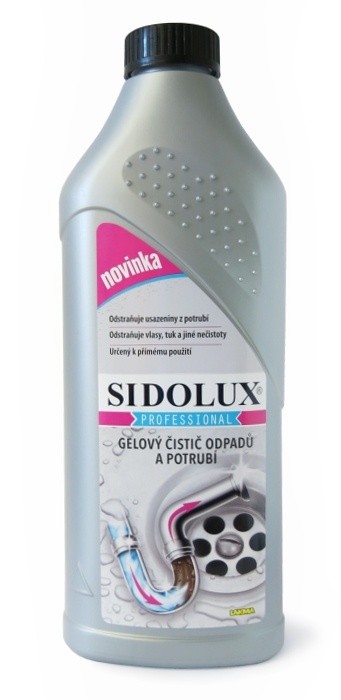 Sidolux Professional gelový čistič odpadů a potrubí 1 l