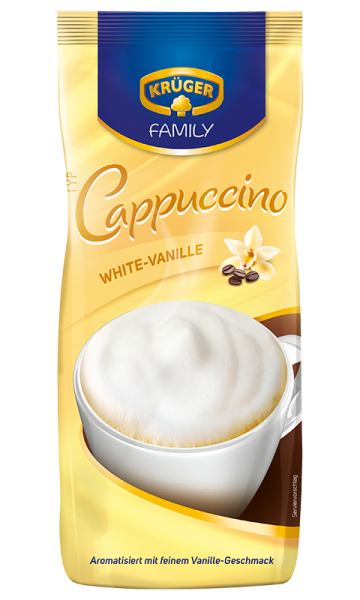 Krüger bílé Cappuccino s příchutí vanilky 500 g