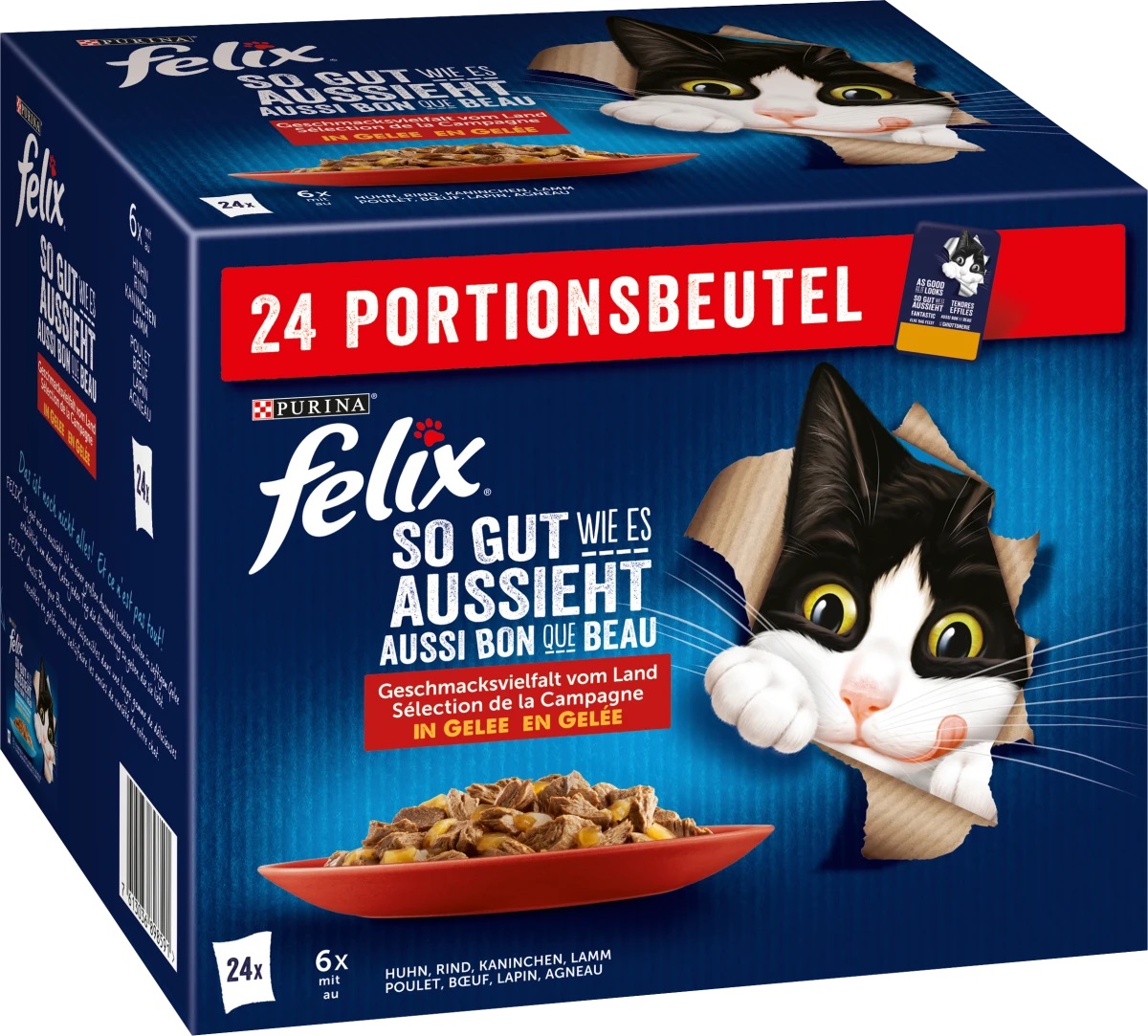 Felix kapsičky s želé Výběr toho nejlepšího pro dospělé kočky 24ks, 2,04 kg
