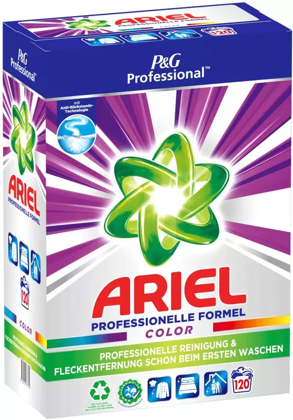 Ariel Professional prací prášek na barevné prádlo 120 dávek, 7,8 kg - profi Qualität