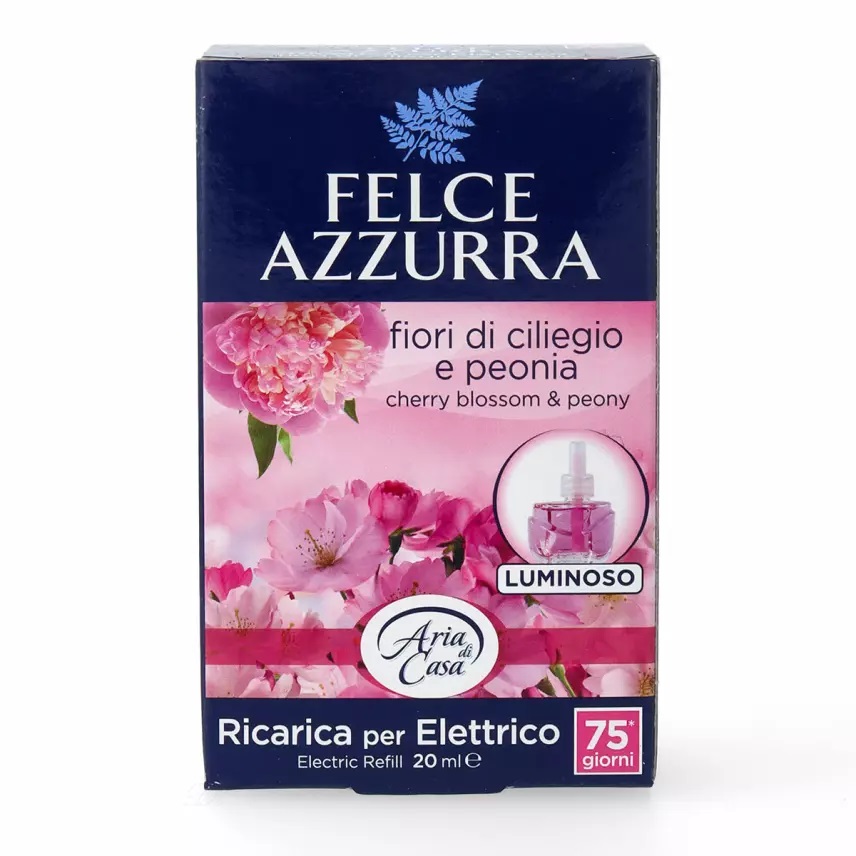 Felce Azzurra Elektrický difuzer s vůní růže a pivoňky - nápln 20 ml