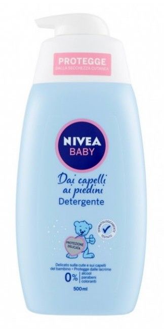 Nivea Baby pečující gel na vlasy a tělo 500 ml