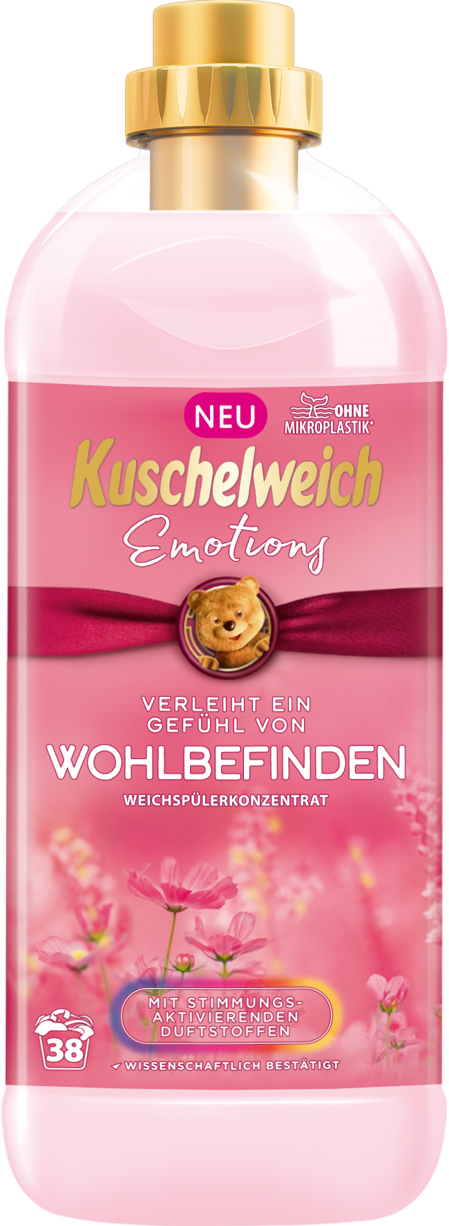 Kuschelweich koncentrovaná aviváž Emotions Wohlbefinden 38 dávek, 1 l - originál z Německa
