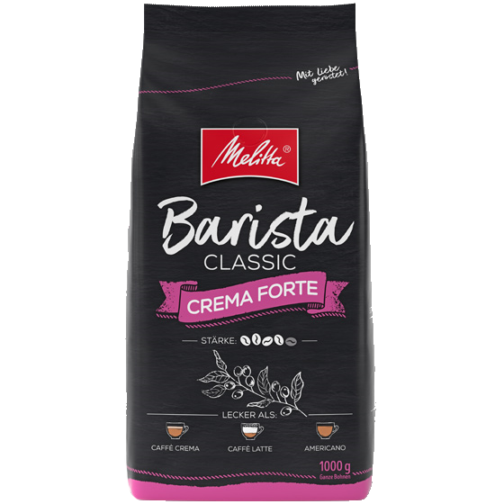 Melitta Barista Crema Forte zrnková káva 1kg