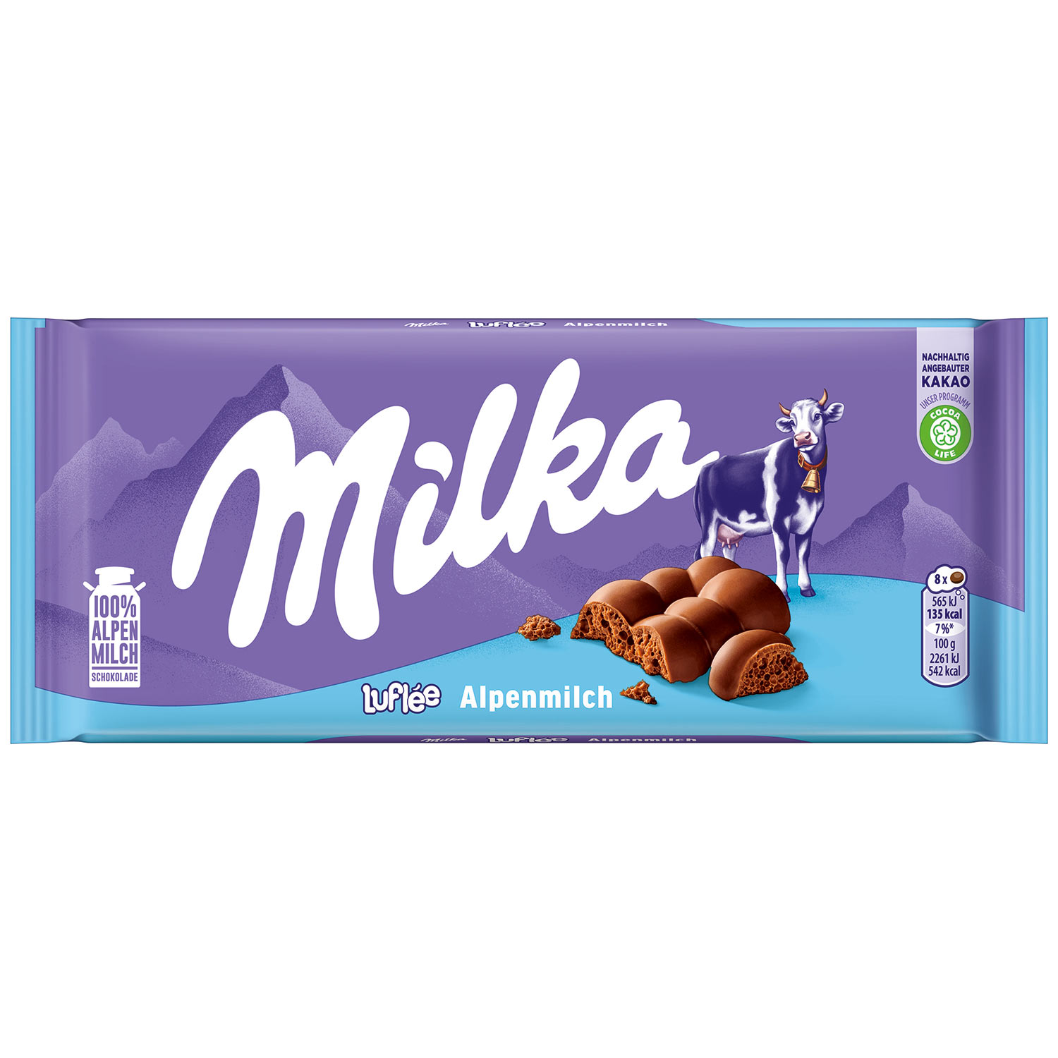 Milka Luflée alpská čokoláda 100 g