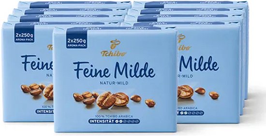 Tchibo Feine Milde mletá káva 2x250g - 9x500g-VÝHODNÉ BALENÍ