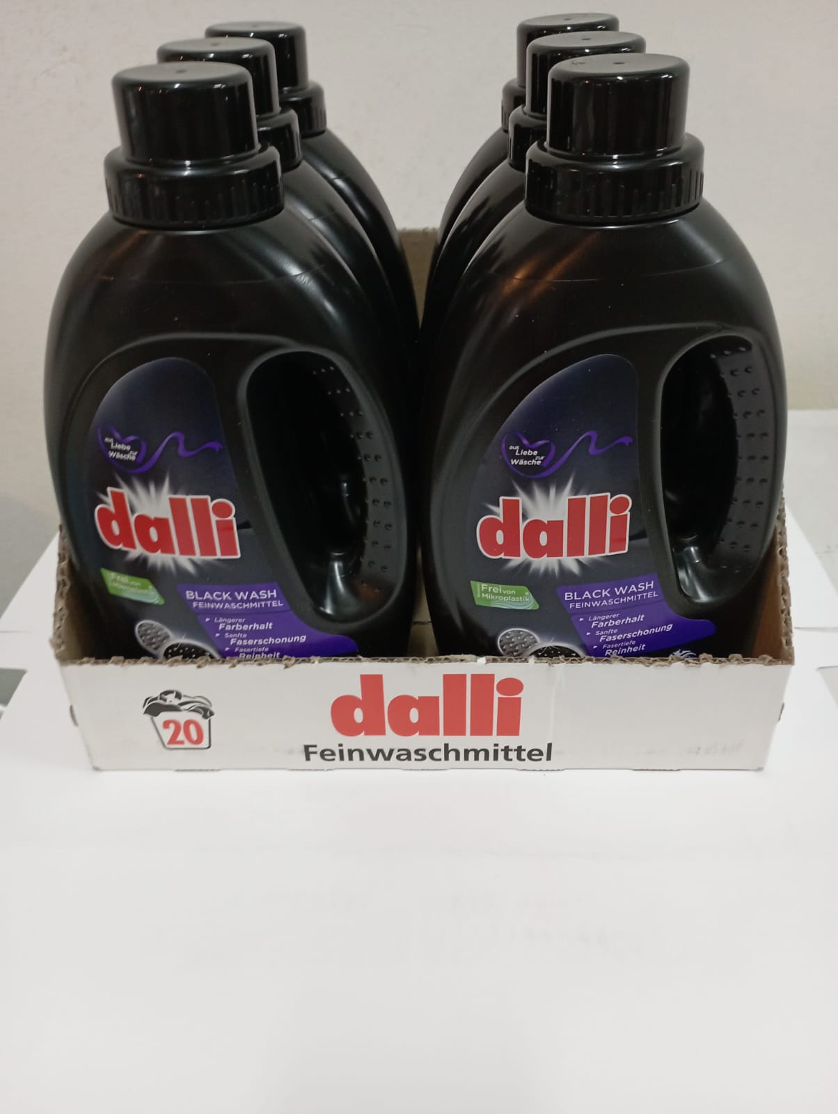 Dalli Black Wash prací gel na černé prádlo , 6x1,1L -VÝHODNÉ BALENÍ - originál z Německa